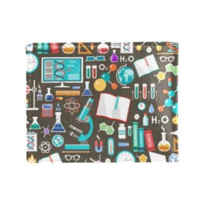 Science Print Design LKS303 Men's ID Card Wallet