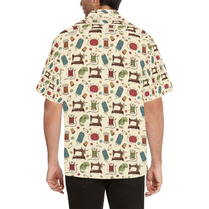 Sewing Equipment Print Design LKS303 Men's Hawaiian Shirt