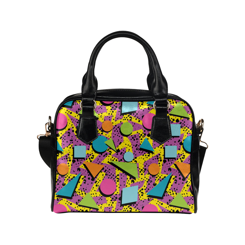 80s Pattern Print Design 1 Shoulder Handbag