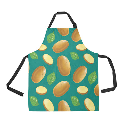 Potato Pattern Print Design A04 Apron with Pocket