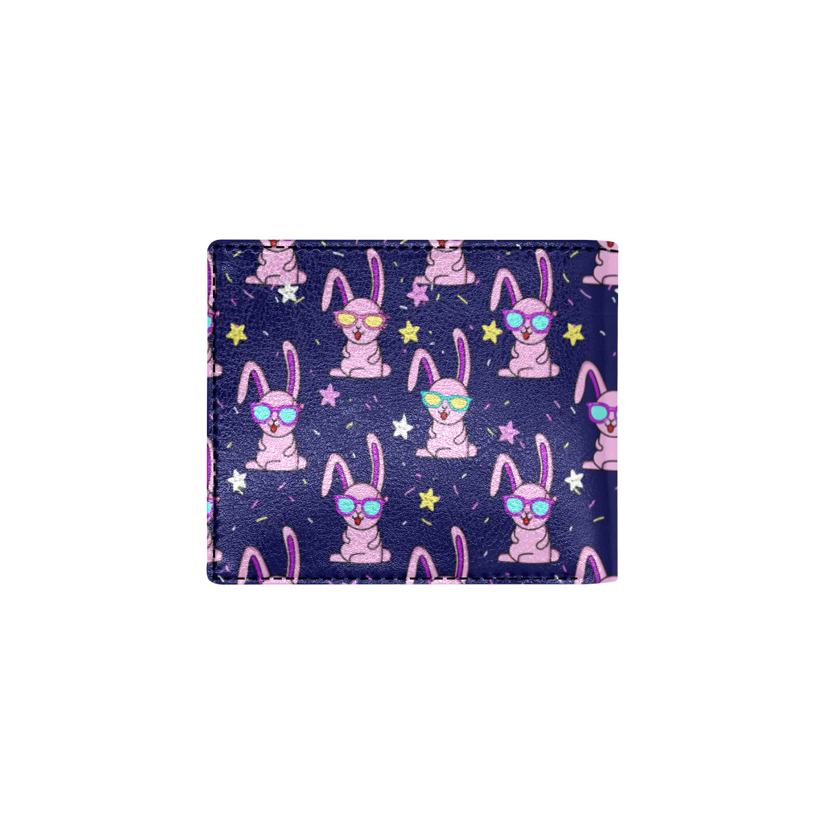 Rabbit Baby Pattern Print Design RB015 Men's ID Card Wallet