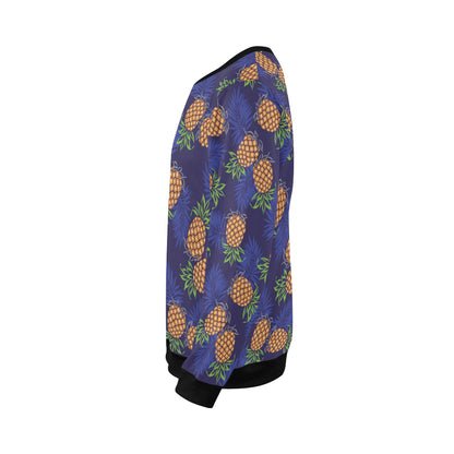 Pineapple Pattern Print Design PP02 Men Long Sleeve Sweatshirt
