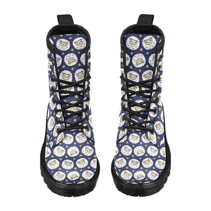 Sheep Print Design LKS402 Women's Boots
