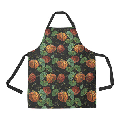 Pumpkin Pattern Print Design A02 Apron with Pocket
