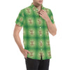 Celtic Pattern Print Design 05 Men's Short Sleeve Button Up Shirt