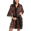 Bohemian Pattern Print Design 01 Women's Short Kimono