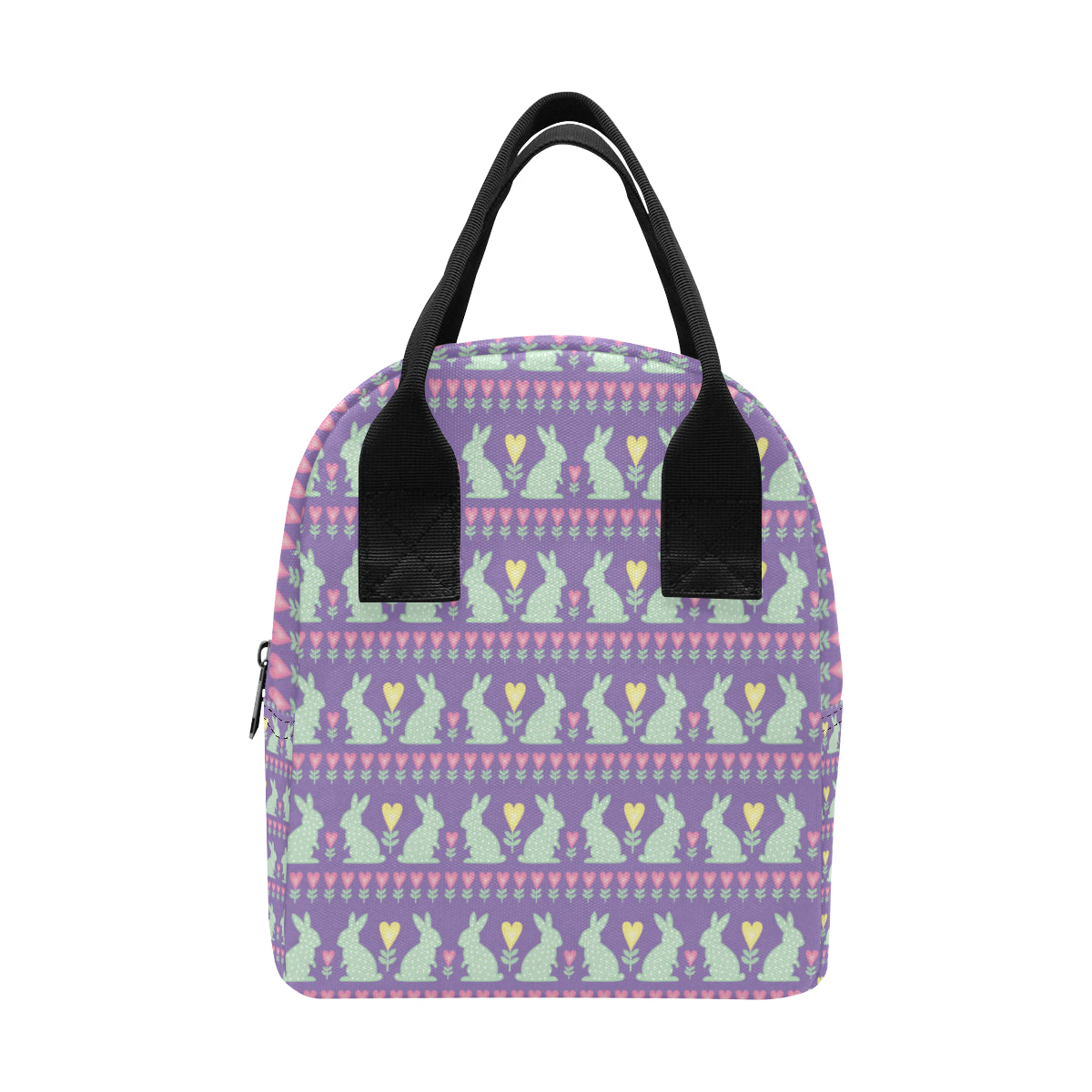 Rabbit Pattern Print Design RB01 Insulated Lunch Bag