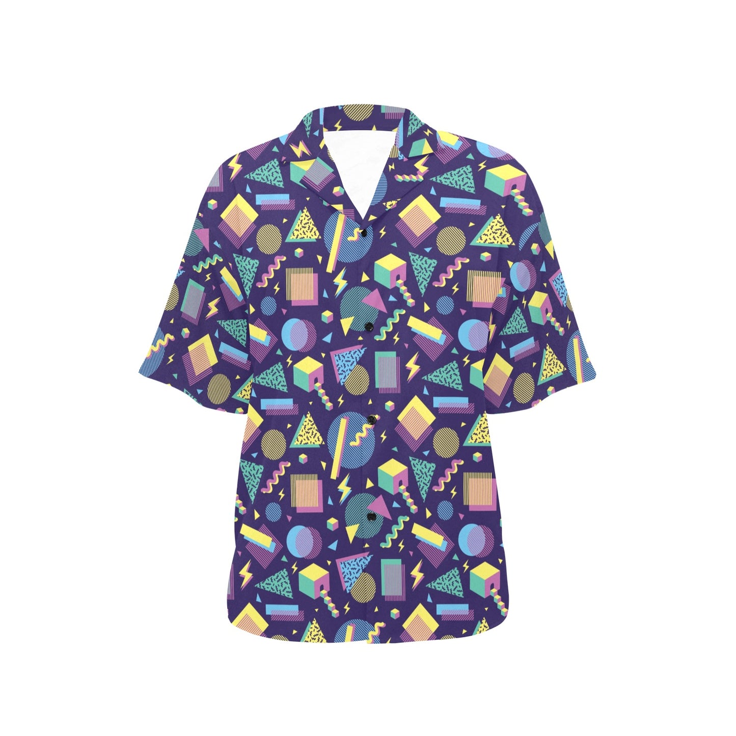 Geometric Print Design LKS401 Women's Hawaiian Shirt