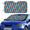 Surfboard Colorful Print Design LKS302 Car front Windshield Sun Shade