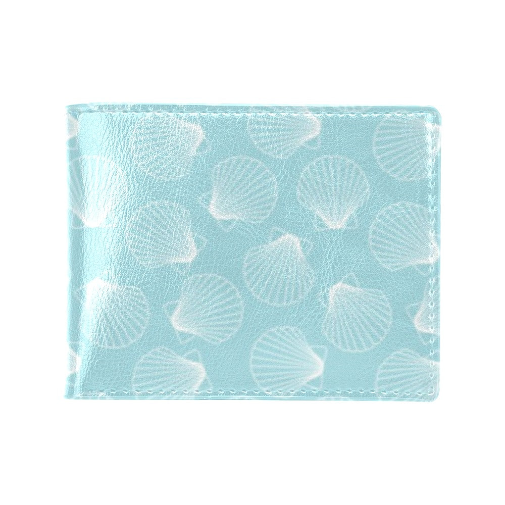 Seashell Print Design LKS3010 Men's ID Card Wallet