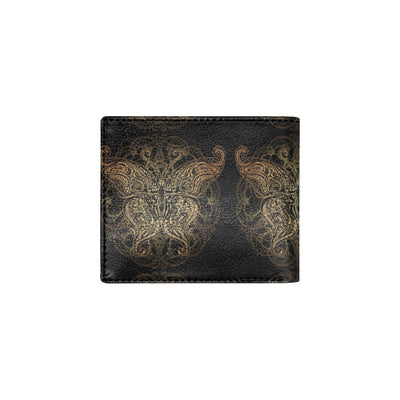 Gold Butterfly Ornamental Men's ID Card Wallet