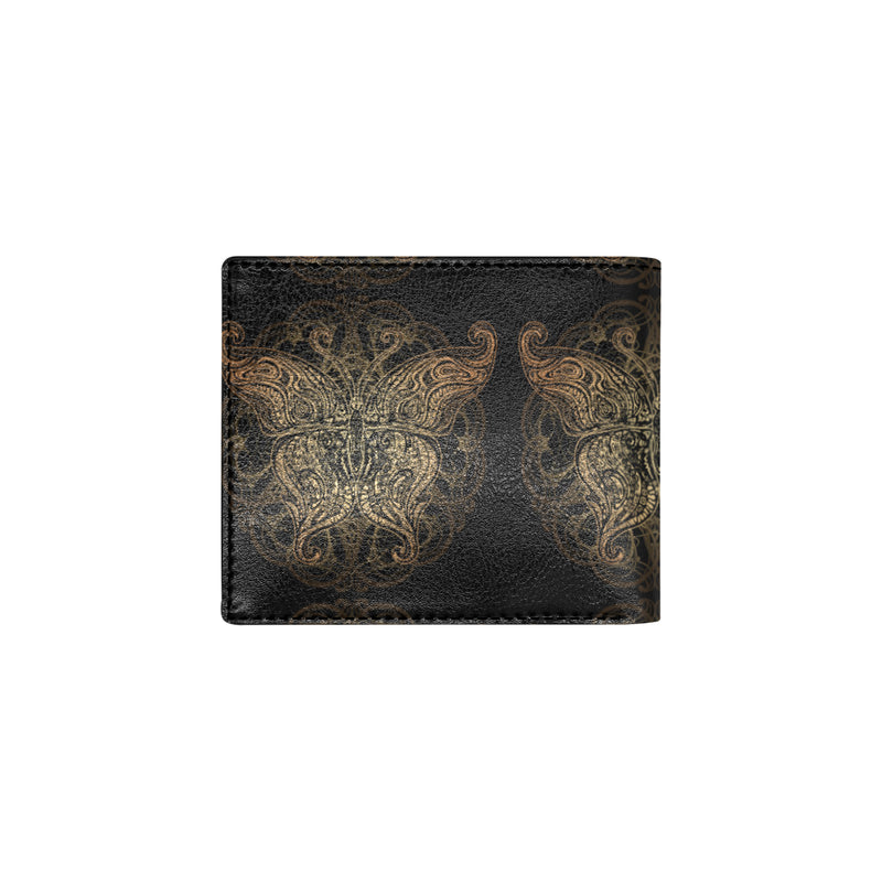 Gold Butterfly Ornamental Men's ID Card Wallet