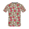 Skull Bone Rose Print Design LKS303 Men's All Over Print T-shirt