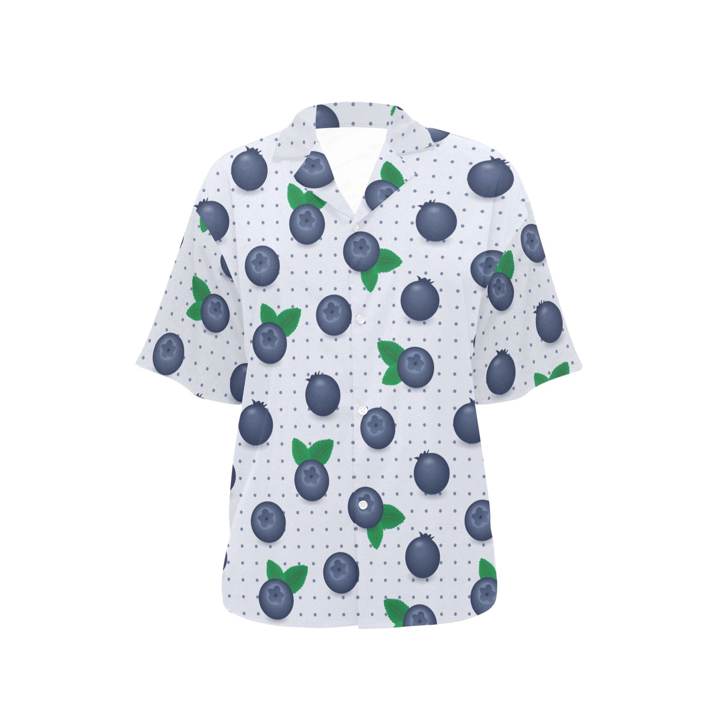 Blueberry Pattern Print Design BB02 Women's Hawaiian Shirt