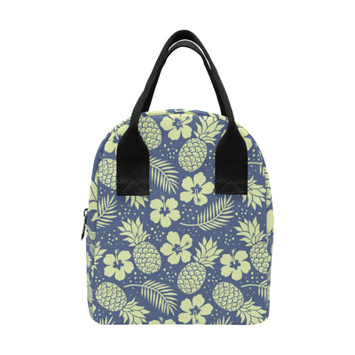 Pineapple Pattern Print Design PP07 Insulated Lunch Bag
