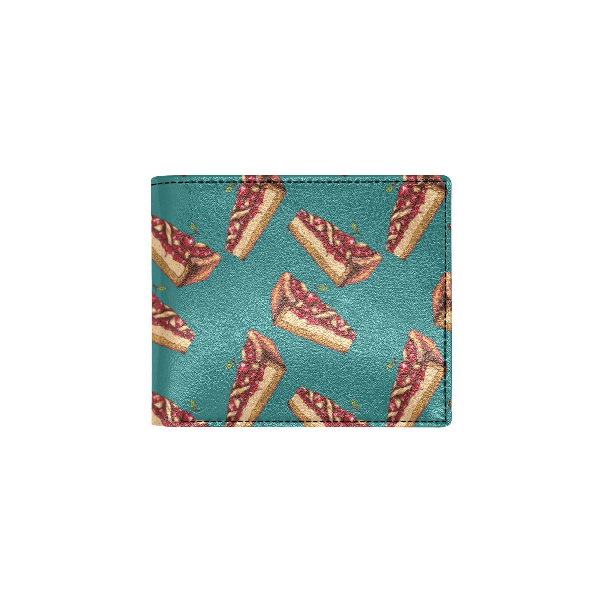 Cheesecake Cherry Pattern Print Design CK03 Men's ID Card Wallet