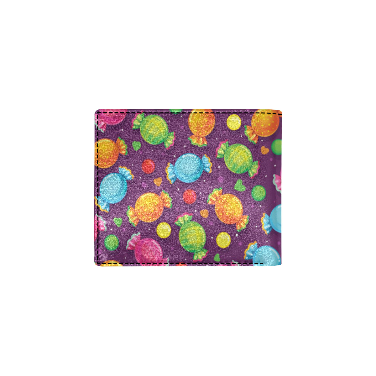 Candy Pattern Print Design CA05 Men's ID Card Wallet