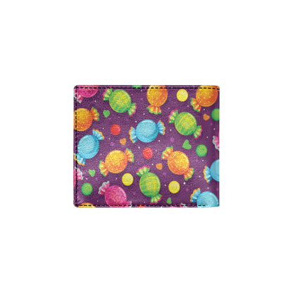 Candy Pattern Print Design CA05 Men's ID Card Wallet