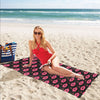 Vampire Lips Print Design LKS303 Beach Towel 32" x 71"