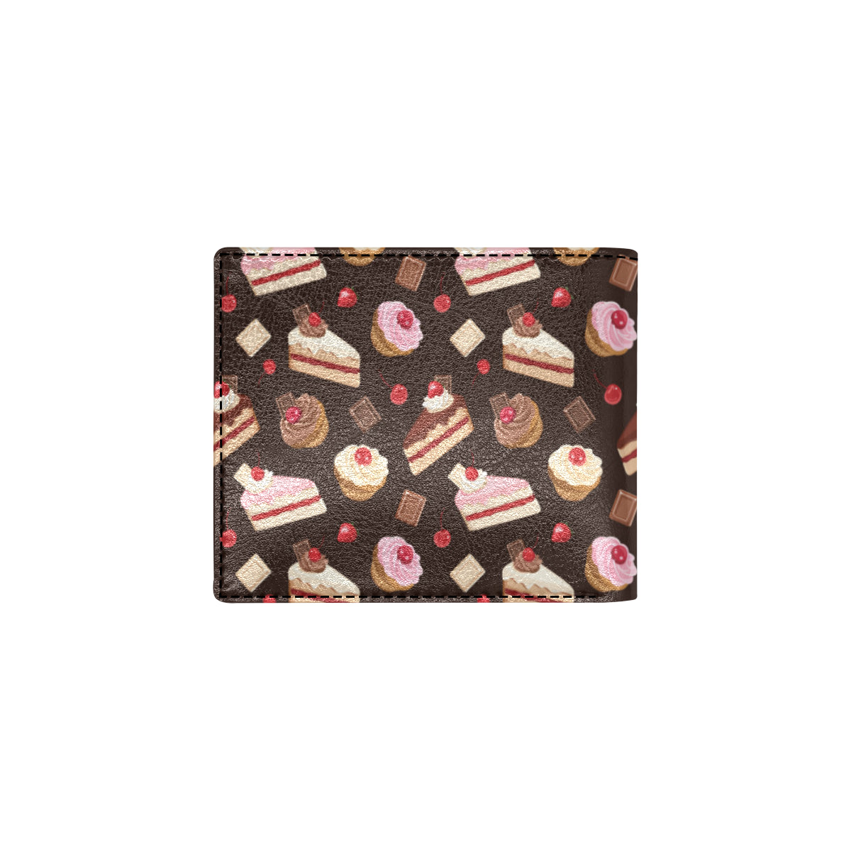 Cake Pattern Print Design 04 Men's ID Card Wallet