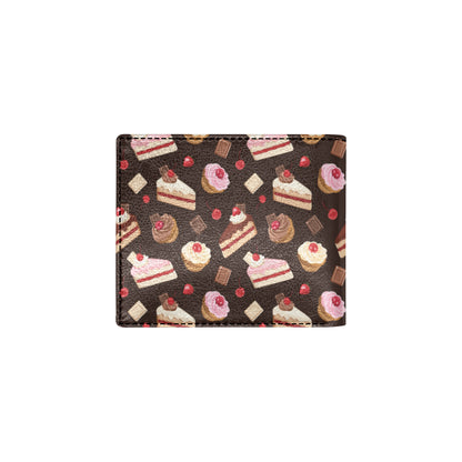 Cake Pattern Print Design 04 Men's ID Card Wallet