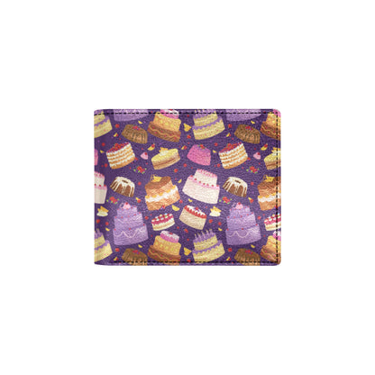 Cake Pattern Print Design 05 Men's ID Card Wallet