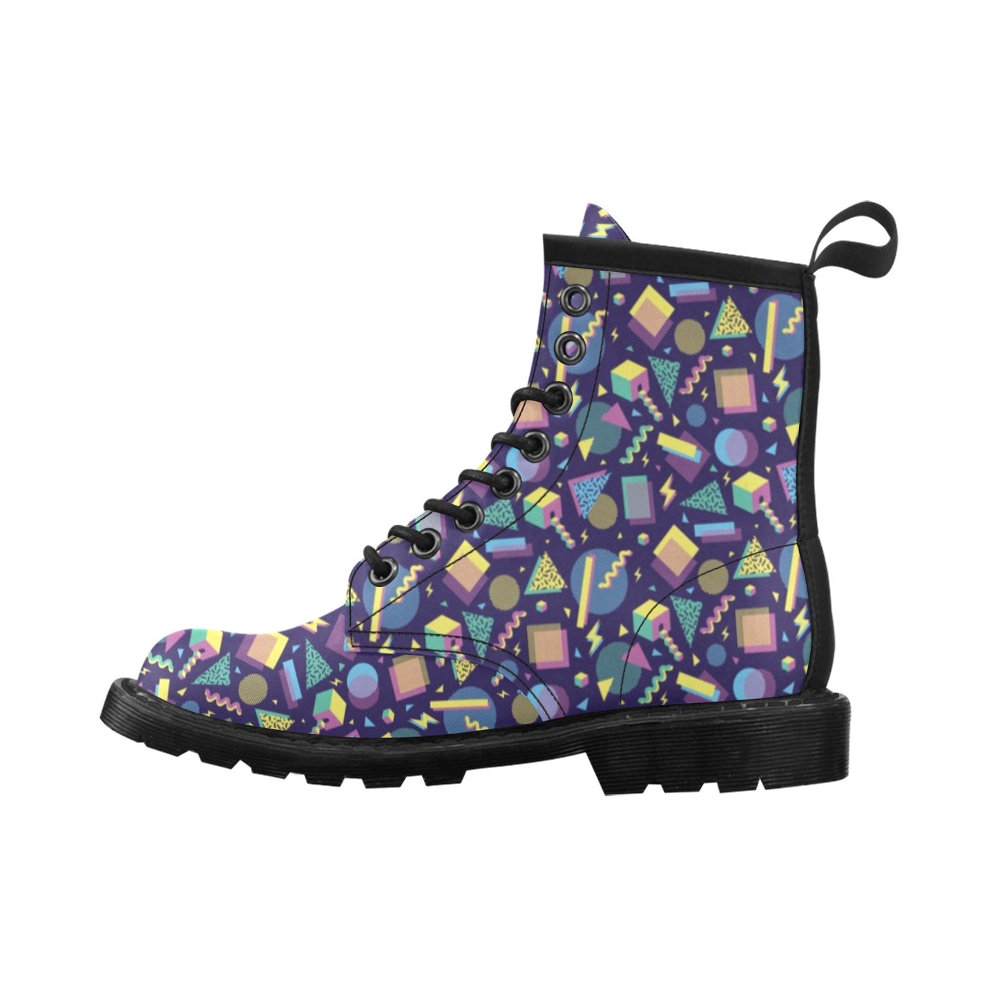 Geometric Print Design LKS401 Women's Boots