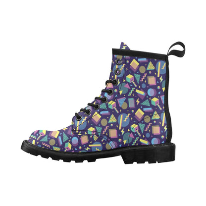Geometric Print Design LKS401 Women's Boots