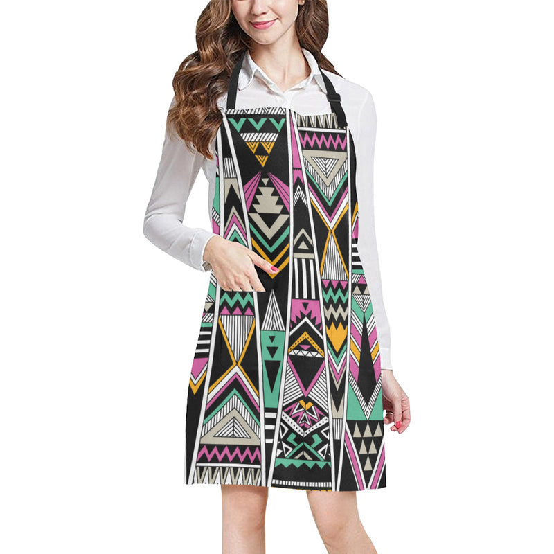 Tribal Aztec Triangle Apron with Pocket