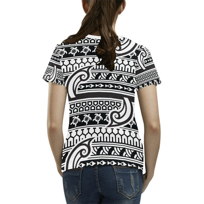 Samoan Style Print Design LKS305 Women's  T-shirt