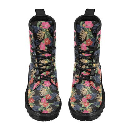 Hawaiian Themed Pattern Print Design H011 Women's Boots