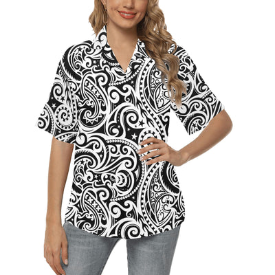 Polynesian Traditional Tribal Women's Hawaiian Shirt