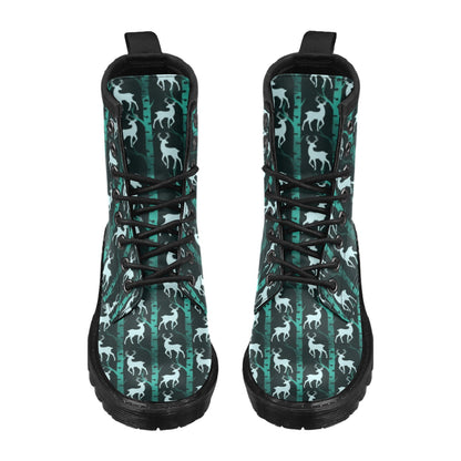 Deer Jungle Print Pattern Women's Boots