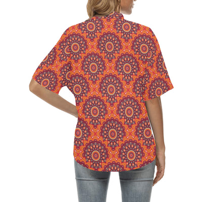 Bohemian Pattern Print Design 04 Women's Hawaiian Shirt