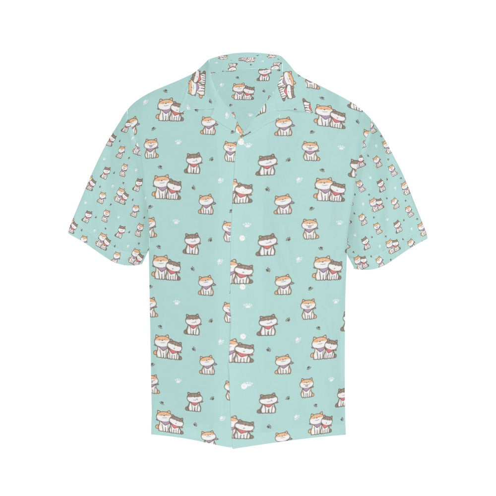 Shiba Inu Print Design LKS302 Men's Hawaiian Shirt