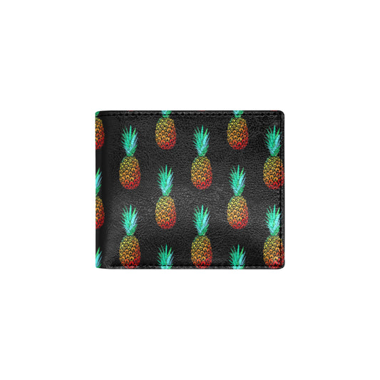 Pineapple Pattern Print Design A05 Men's ID Card Wallet