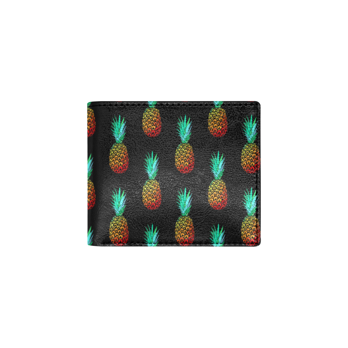 Pineapple Pattern Print Design A05 Men's ID Card Wallet