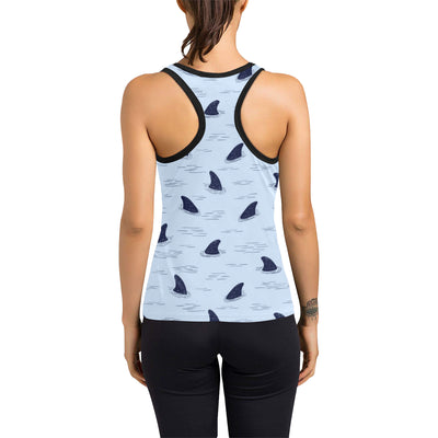 Shark Fin Women's Racerback Tank Top