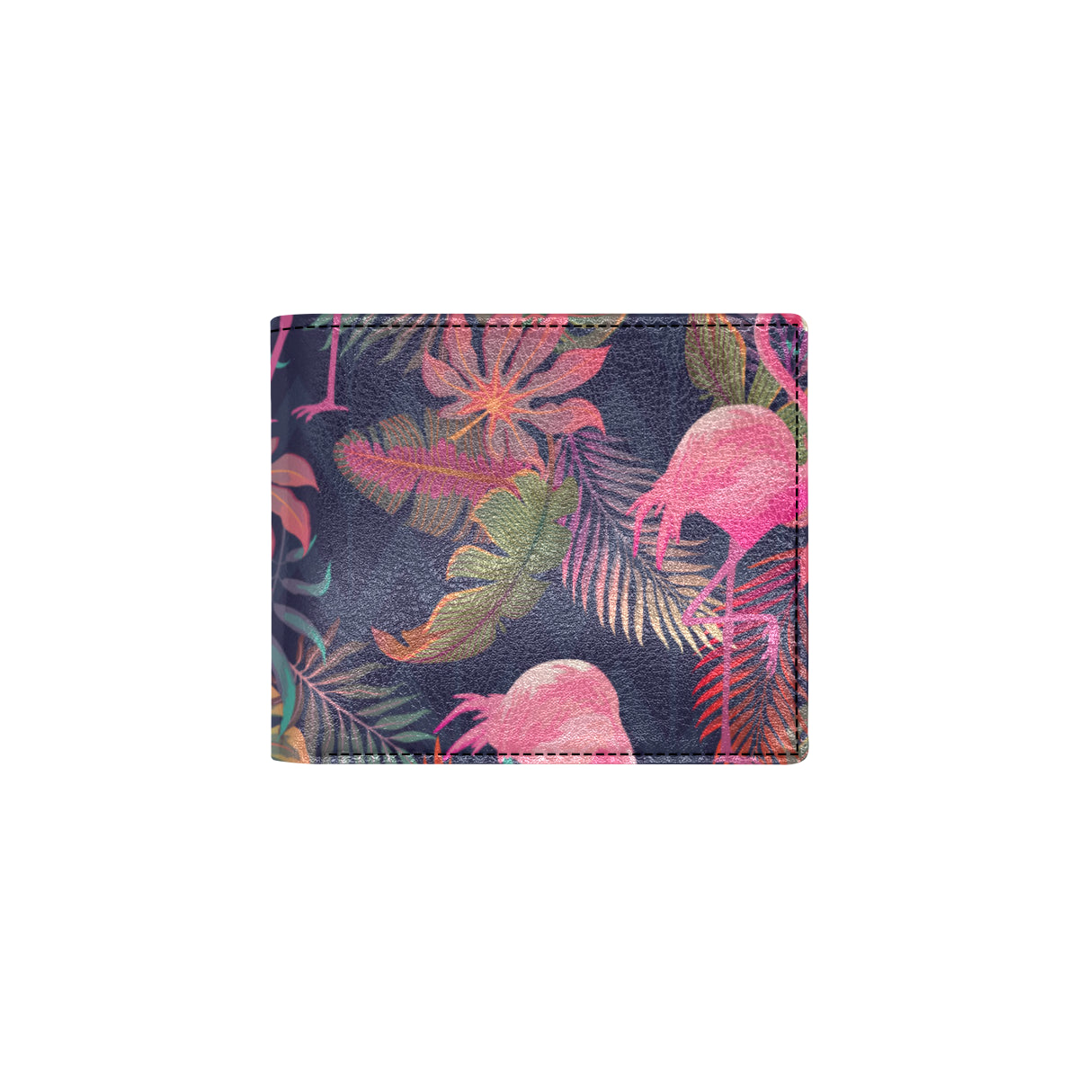 Flamingo Tropical Pattern Men's ID Card Wallet