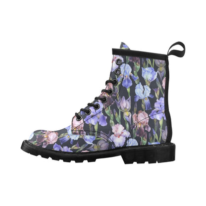 Iris Pattern Print Design IR04 Women's Boots