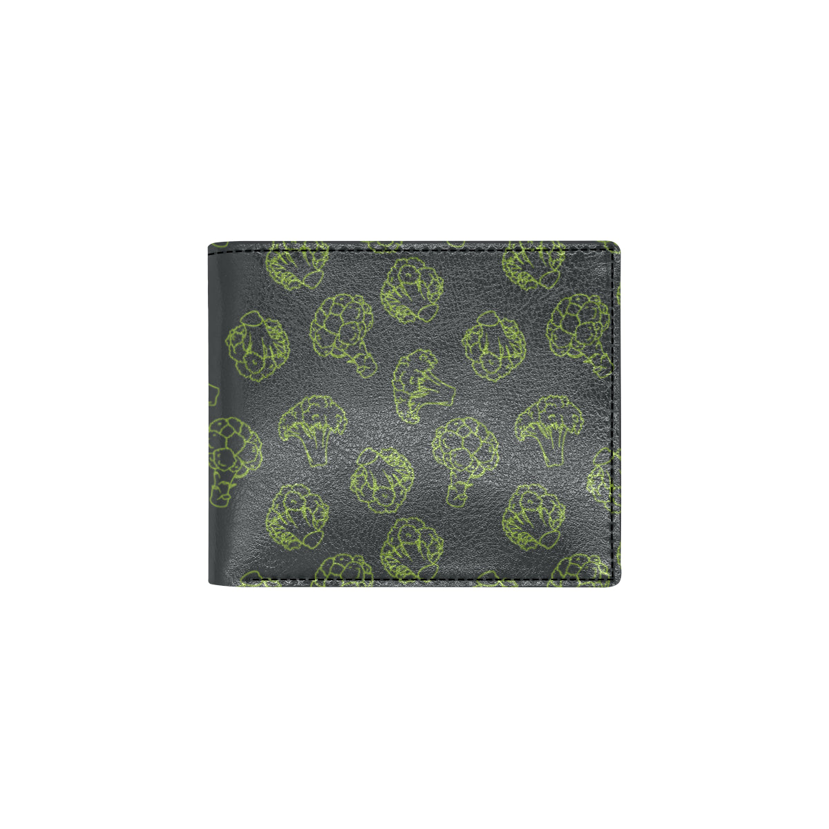 Broccoli Pattern Print Design 01 Men's ID Card Wallet