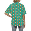 Lion Pattern Print Design 02 Women's Hawaiian Shirt