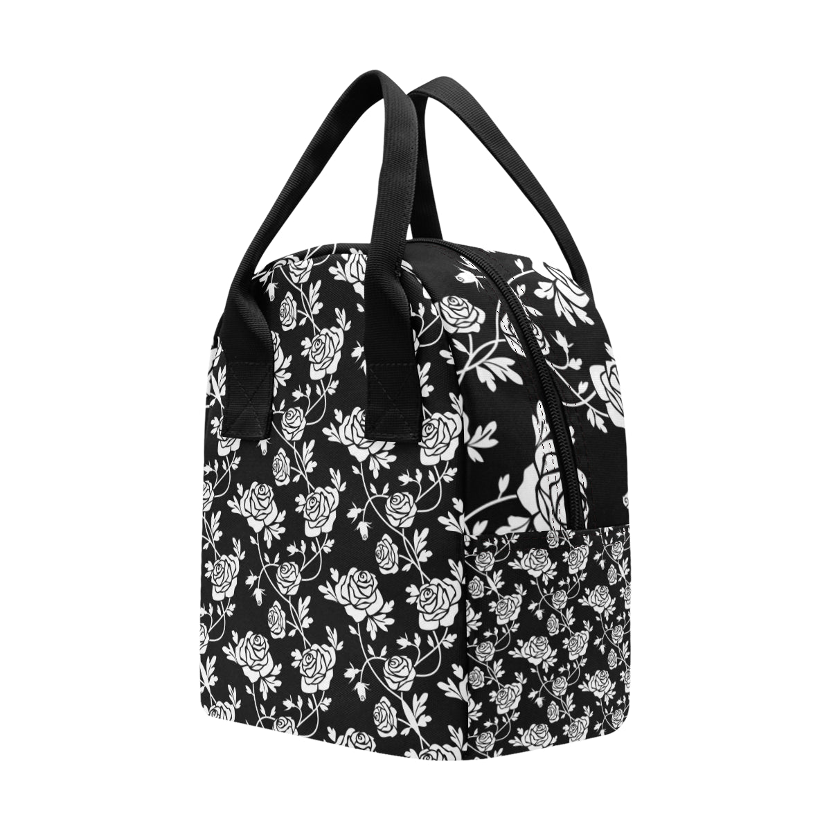 Rose Pattern Print Design RO013 Insulated Lunch Bag