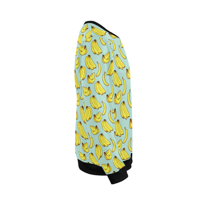 Banana Pattern Print Design BA04 Men Long Sleeve Sweatshirt