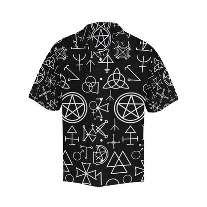 Pentagram Pattern Print Design A02 Men's Hawaiian Shirt