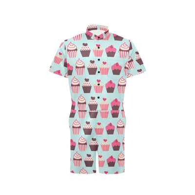 CupCake Print Pattern Men's Romper