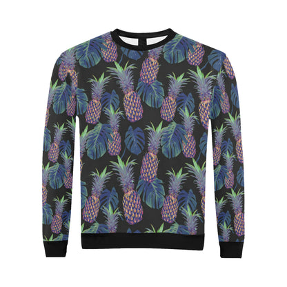 Pineapple Pattern Print Design PP04 Men Long Sleeve Sweatshirt