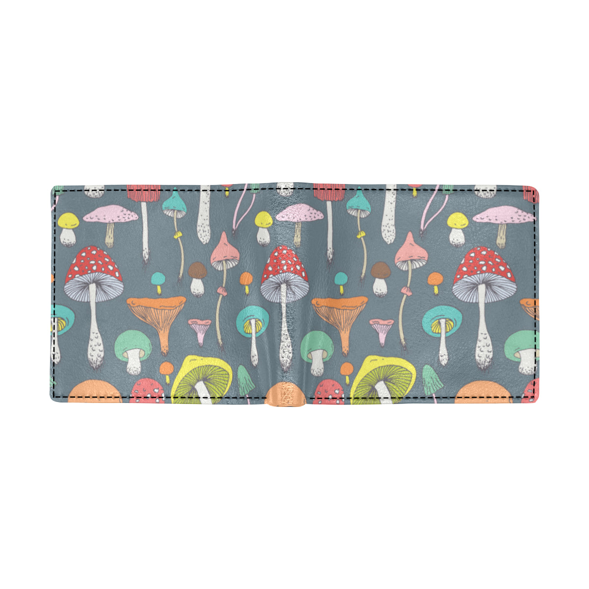 Mushroom Pattern Print Design A03 Men's ID Card Wallet