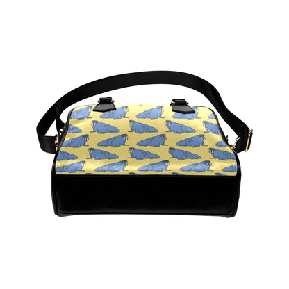 Walrus Pattern Print Design 02 Shoulder Handbag