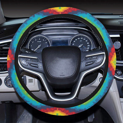 Tie Dye Heart shape Steering Wheel Cover with Elastic Edge